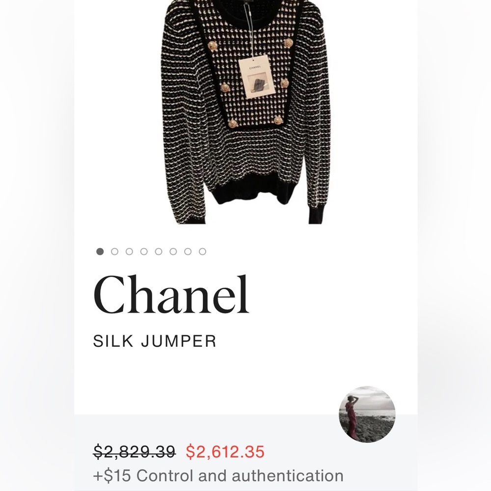 Chanel Silk Jumper Sweater